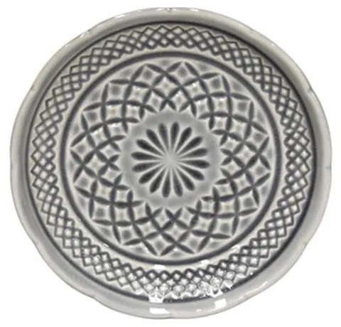 Farfurie din gresie ceramică pentru desert Costa Nova Cristal, ⌀ 15 cm, gri