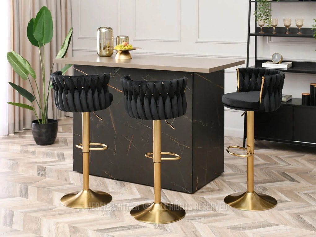 Scaun Adel (negru + auriu). 1110641