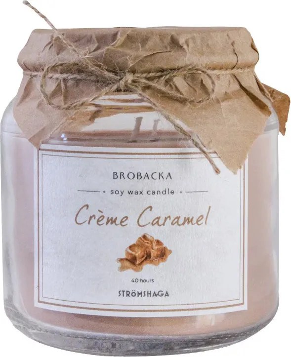 Lumânare parfumată din ceară de soia, 455 g, 45 ore, „Crème Caramel"