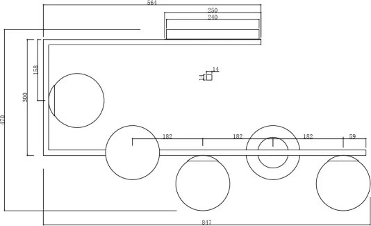 Ondaluce - Candelabru cu tijă MONILE 5xE14/10W/230V auriu/alb