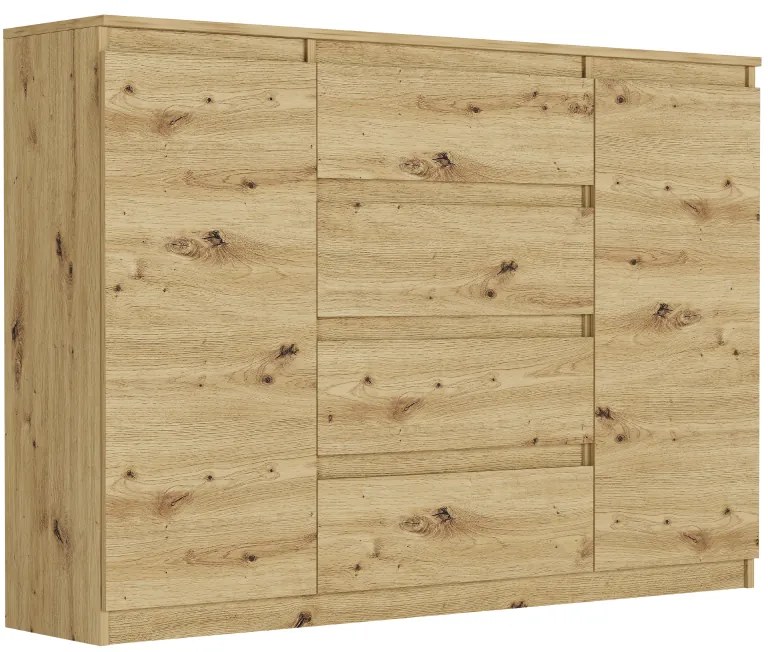 Comoda spațioasă R-140-S4 - diferite variante de culori sonoma mix alb