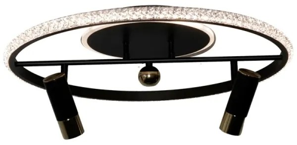 Plafonieră LED dimabilă LED/60W/230V 3000-6500K negru + telecomandă