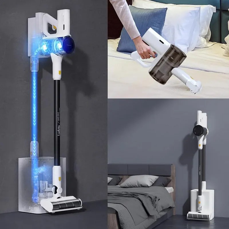 Aspirator vertical fara fir Xiaomi Lydsto H4, 1000W, 25 kPa, 0.4 l, 3 trepte, Autocuratare, Autonomie pana la 60 min, Alb