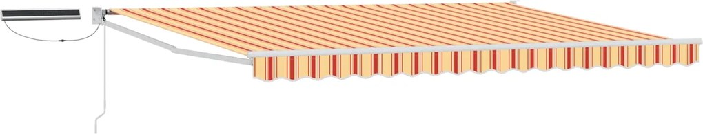 vidaXL Cort electric retractabil Multicolour 5 x 3 m