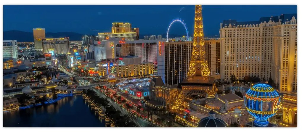 Tablou - Las Vegas (120x50 cm)