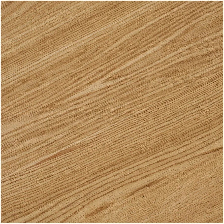 Masă de dining extensibilă cu aspect de lemn de stejar cu blat suplimentar 90x180 cm Darwin – House Nordic