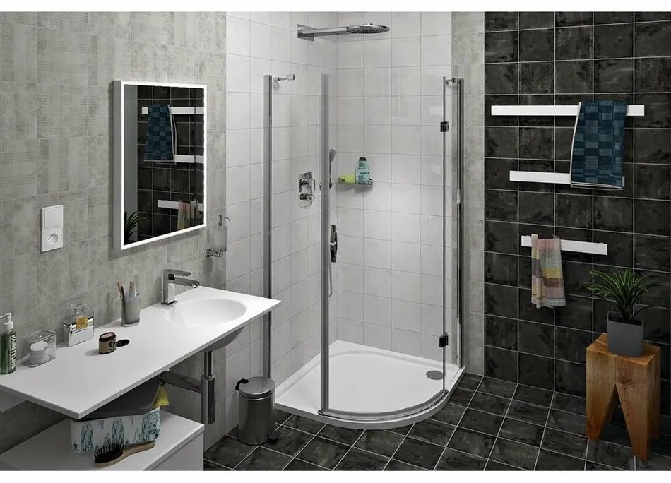 SAPHO PX036 Suport pentru prosoape, 80 x 6 cm, alb