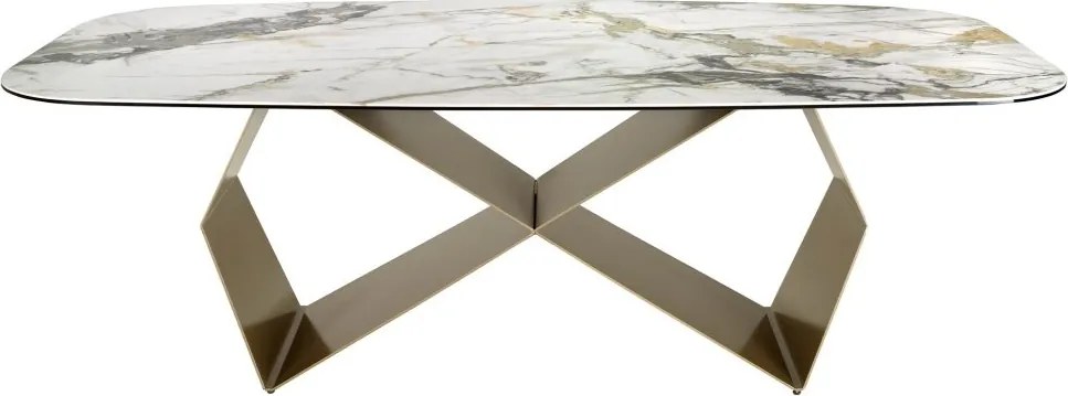 Masa dining deosebita design LUX Porcelain-Marble 240cm