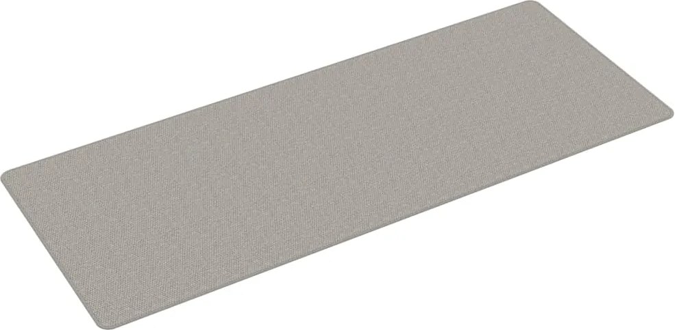 vidaXL Covor traversă aspect sisal, platina, 80x200 cm