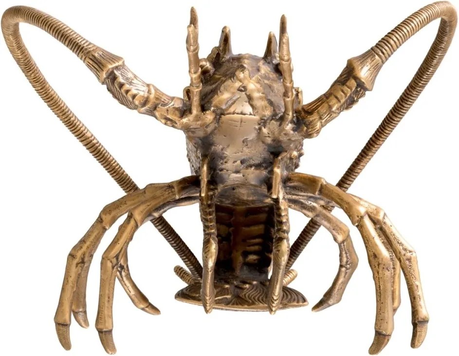 Obiect decorativ din alama masiva design LUX Lobster