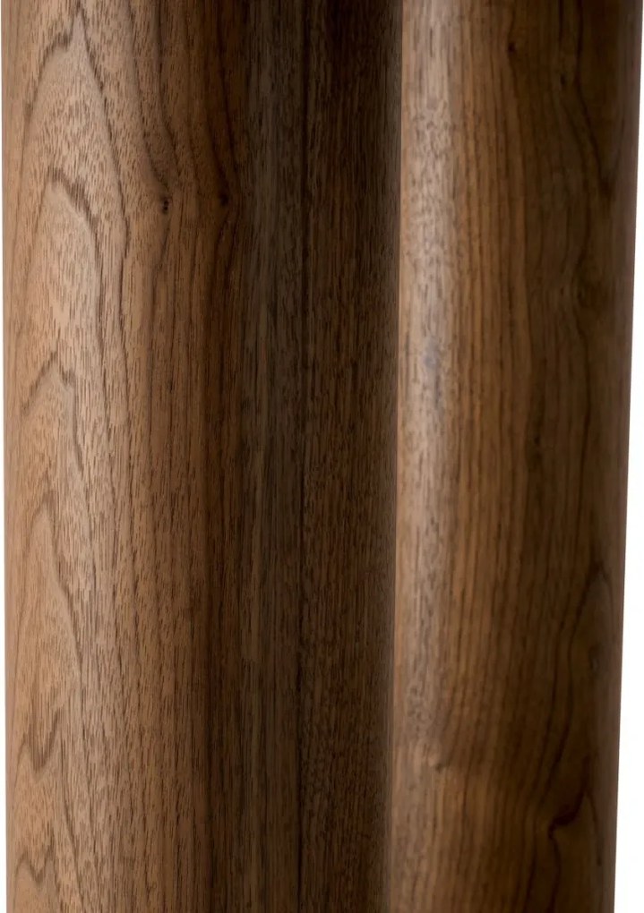 Masa rotunda LUX, Marmura, Furnir Nuc, Presedio 120cm