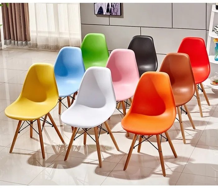 ShopJK SCAUN CLASSIC ALB, STILUL SCANDINAV