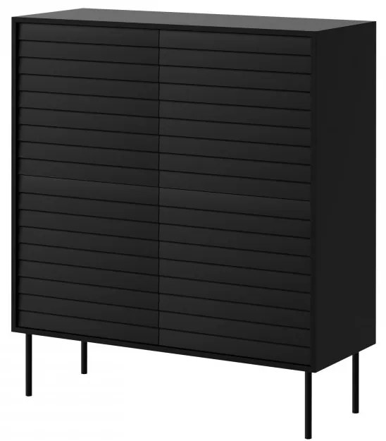 Dulap Hermano 100 4D (Negru) . 1105928