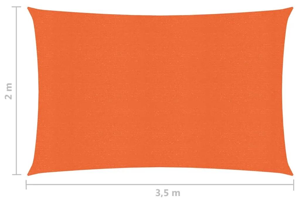 Panza parasolar, portocaliu, 2x3,5 m, HDPE, 160 g m   Portocaliu, 2 x 3.5 m