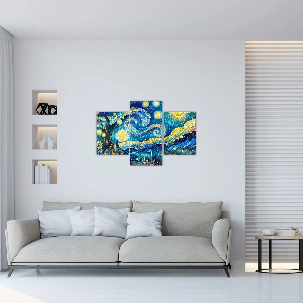 Tablou – Mozaic al nopții înstelate (90x60 cm)