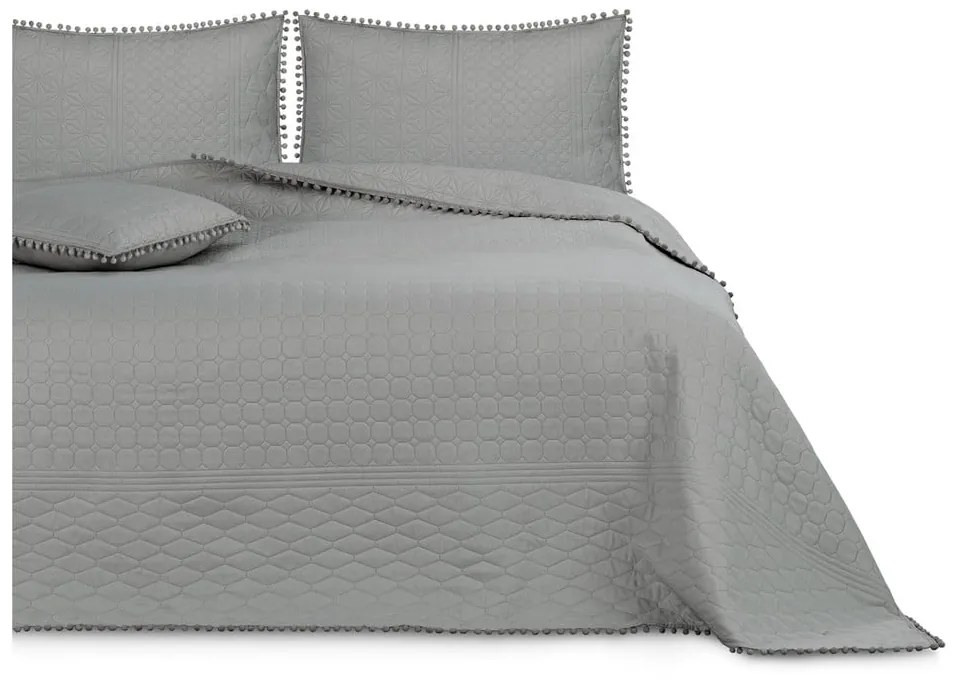 Cuvertură pentru pat AmeliaHome Meadore, 200 x 220 cm, gri
