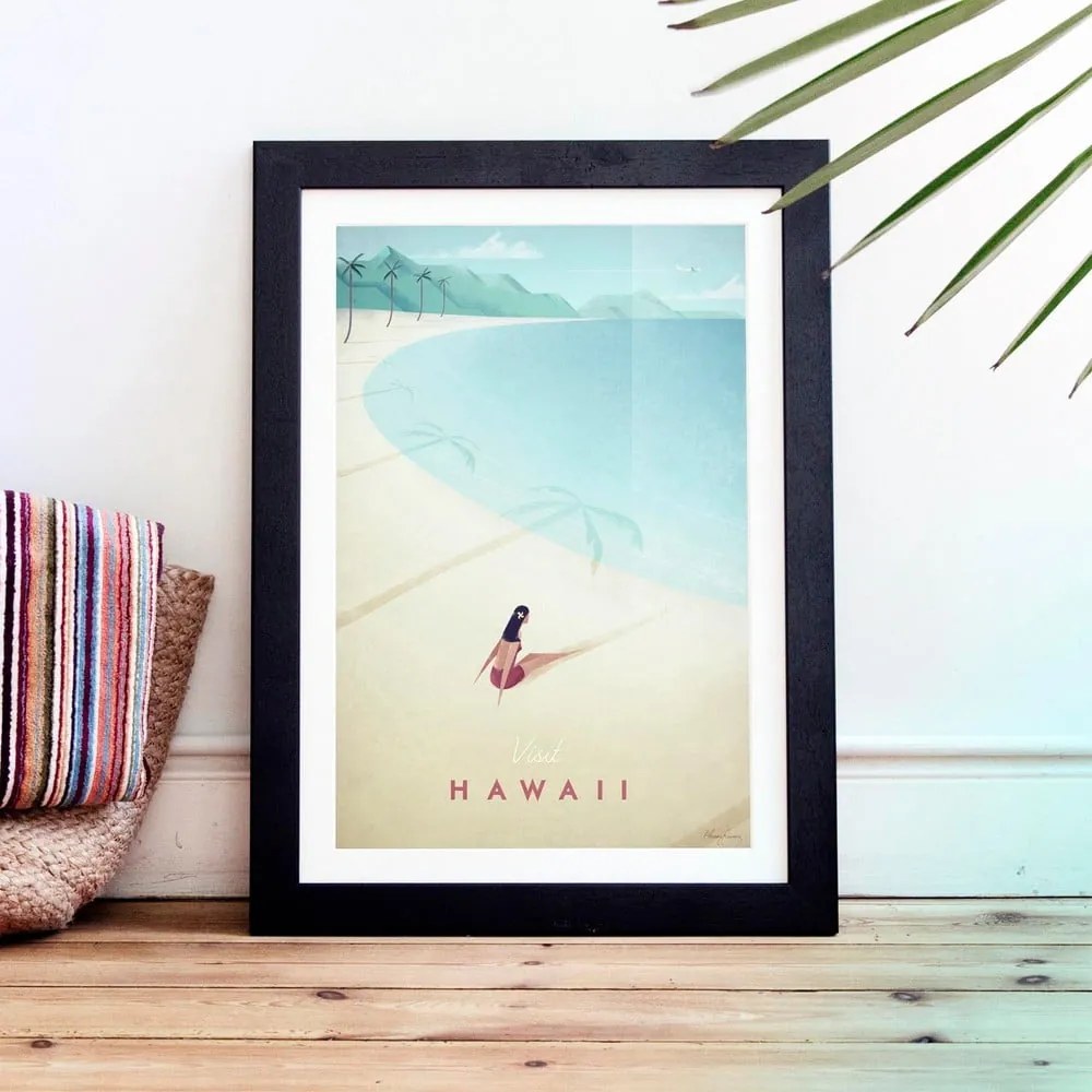 Poster Travelposter Hawaii, 30 x 40 cm