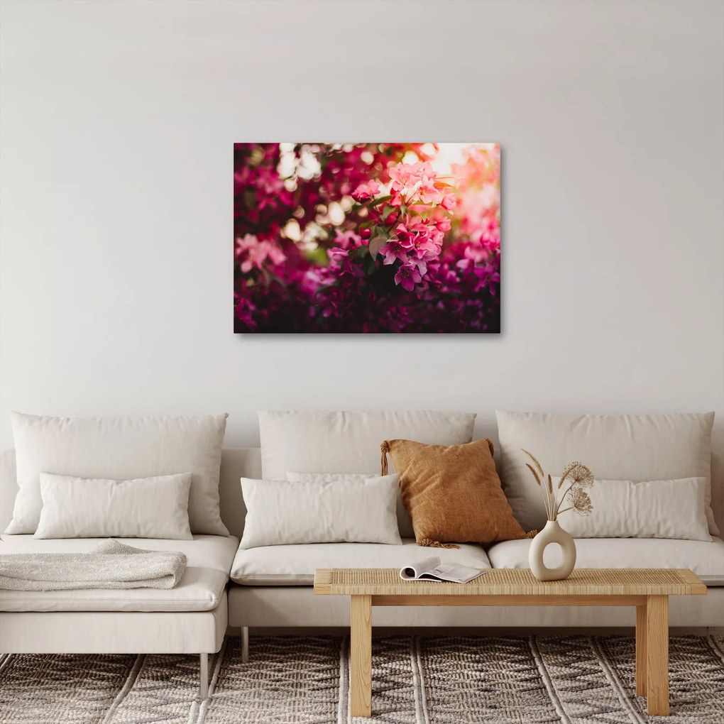 Tablou cu florile tufișului înflorit (70x50 cm)