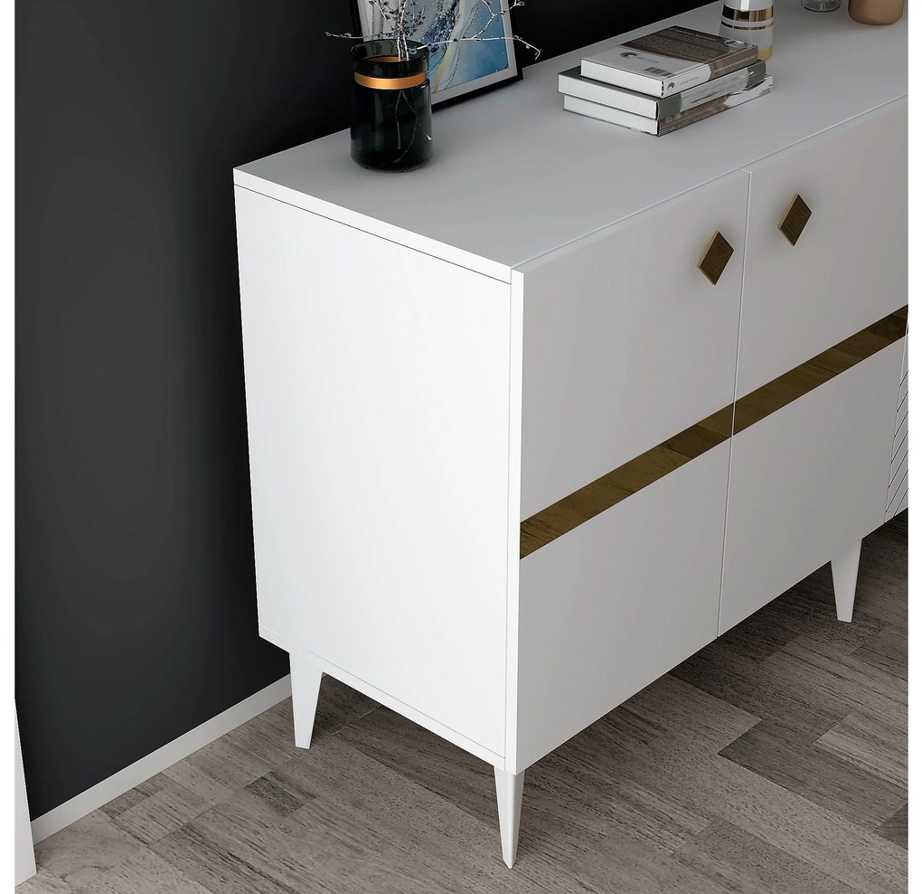 Dulap Tabivo (alb + auriu) . 1093497