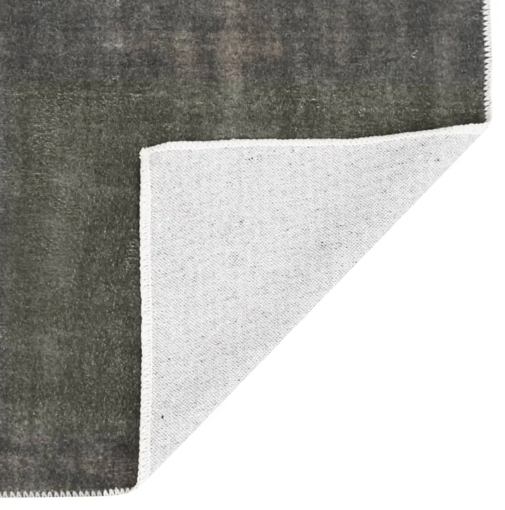 Covor lavabil pliabil, gri taupe, 180x270 cm, poliester Gri taupe, 180 x 270 cm