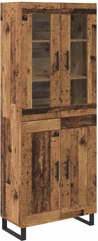 vidaXL Bufet 2 pcs Lemn Vechi Lemn compozit