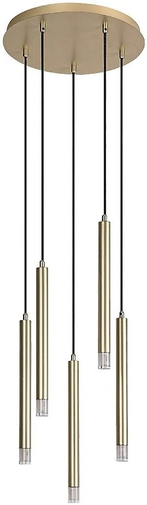 Lustra suspendata stil minimalist Ramira 5L auriu