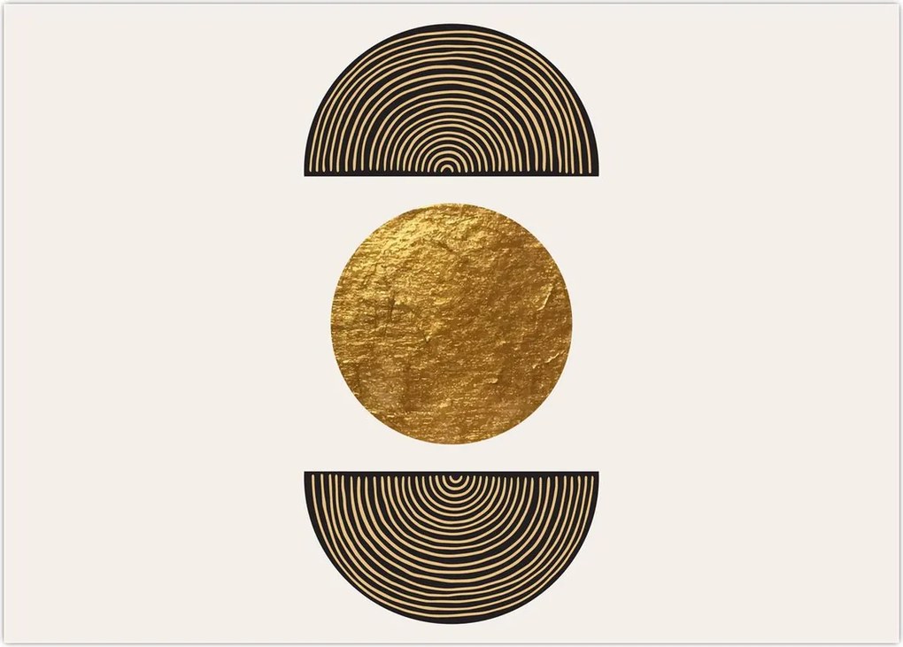 Tablou - Ornament de aur N⁰1 (70x50 cm)