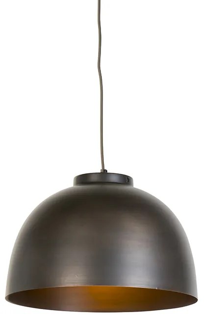 Lampă suspendată industrială maro 40 cm - Hoodi
