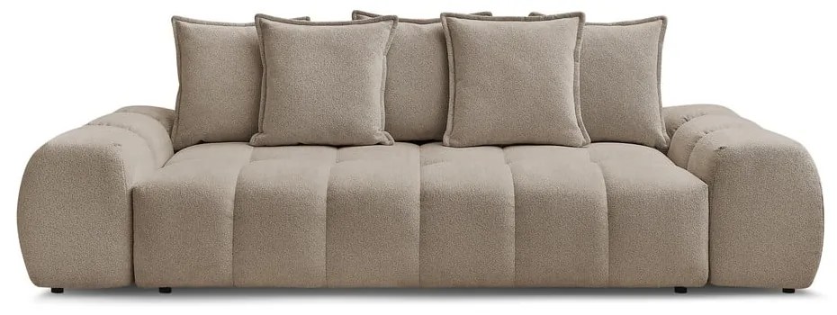Canapea taupe cu tapițerie din chenille 278 cm Everest – Bobochic Paris