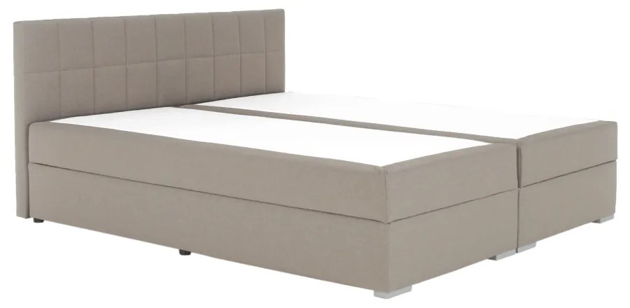 Pat tip BOXSPRING 160x200, taupe gri-maro, FERATA TV KOMFORT