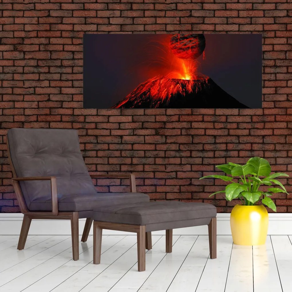 Tablou cu vulcan (120x50 cm)