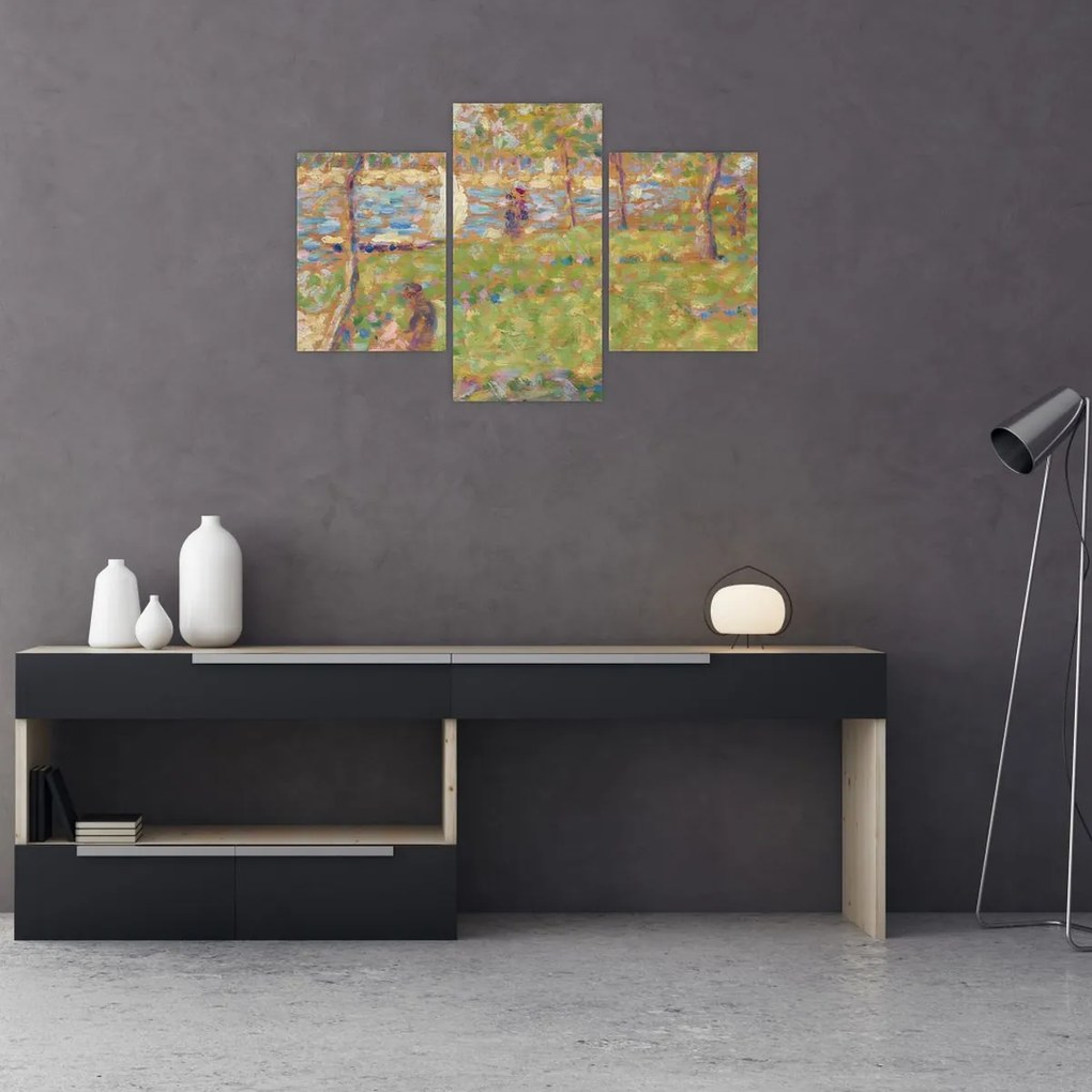 Tablou - Georges Seurat, Study for "La Grande Jatte", reproducere (90x60 cm)