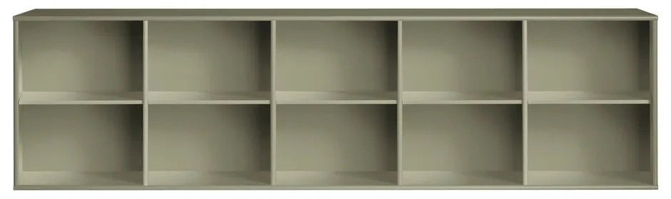 Bibliotecă kaki suspendată 220x61x42 cm Mistral – Hammel Furniture