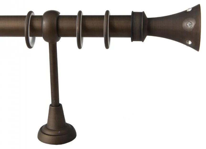 Galerie simpla carter 25 mm maro (Alege marime: 140 cm)