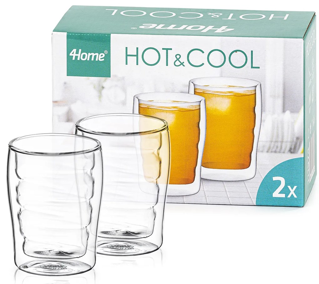 Pahare termo 4Home Wave Hot&Cool 200 ml, 2 buc.