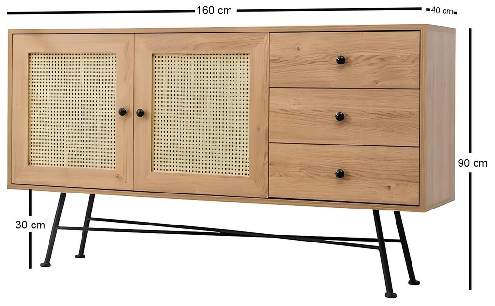 Comodă Vovula 5 (natural) . 1093558
