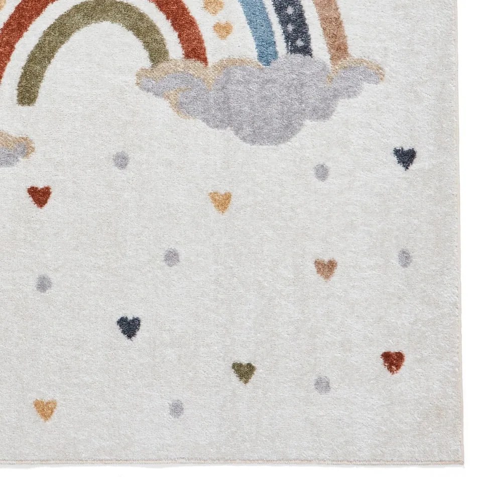 Covor pentru copii crem 80x150 cm Vida Rainbow – Think Rugs