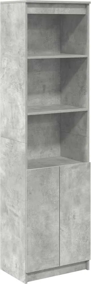 vidaXL Dulapuri din beton gri 50x35x180 cm lemn prelucrat