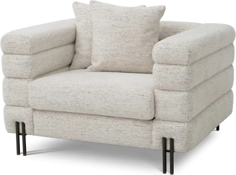 Fotoliu design LUX York, Seashell off-white