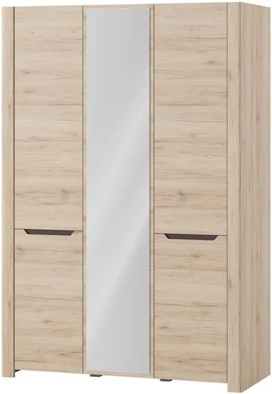 Dulap cu 3 uși și elemente din lemn Szynaka Meble Desjo