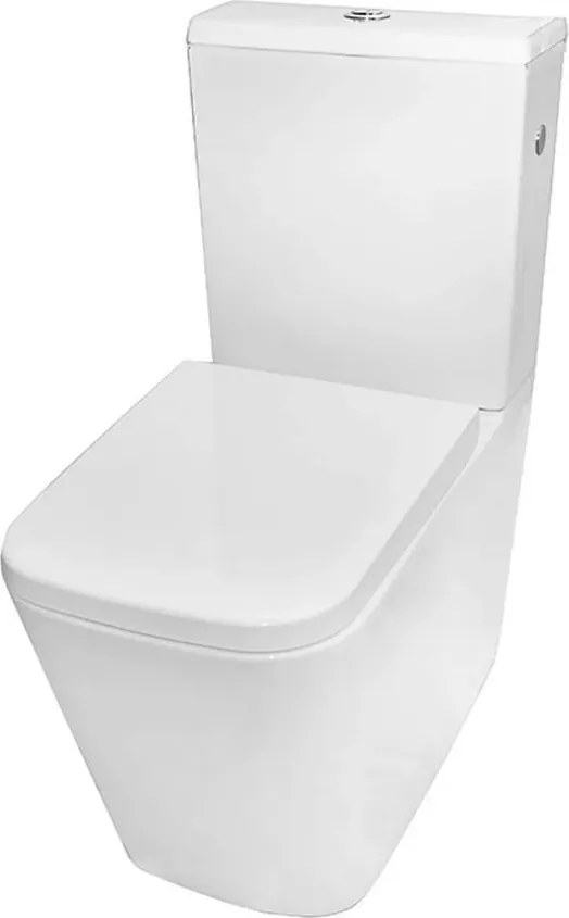 Set vas wc cu capac si rezervor aparent Fluminia Paris