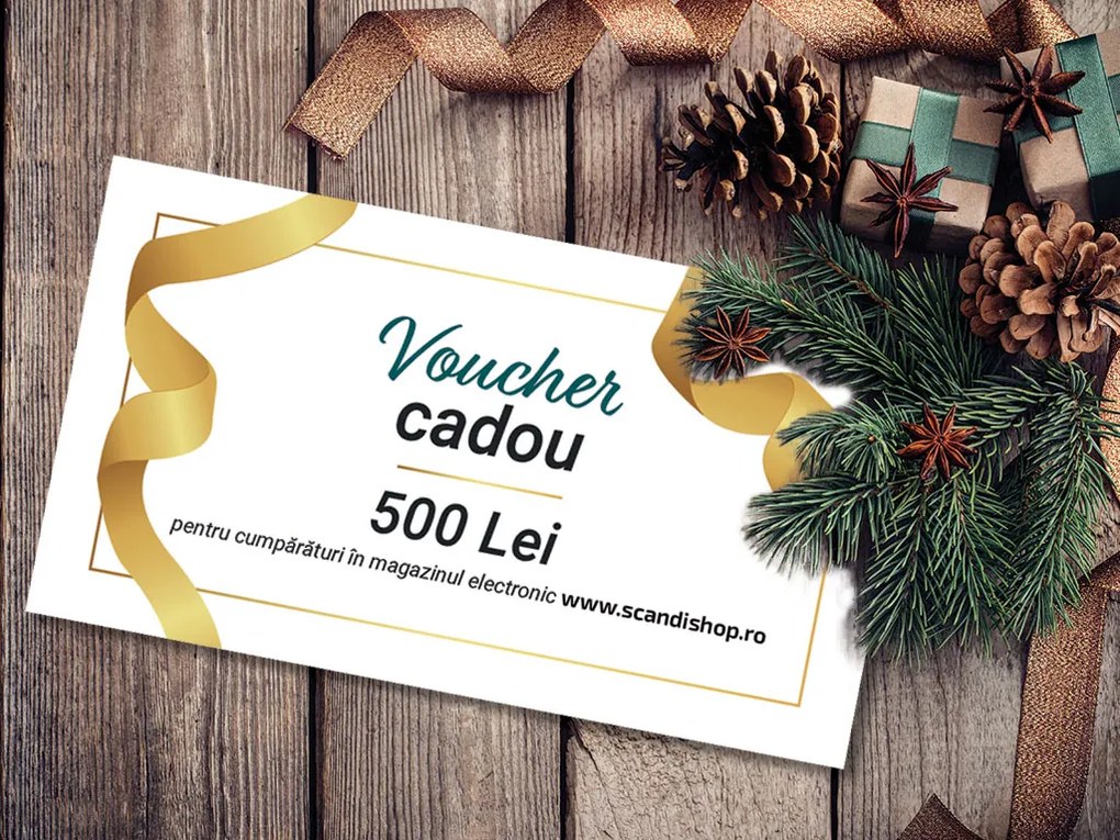 Voucher cadou pentru 500 Lei Formular cupon: Electronic