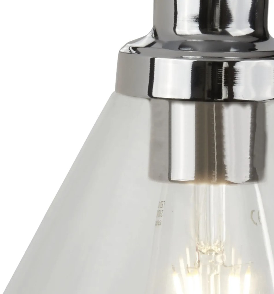 Aplica de perete design clasic Pyramid crom 1277CC SRT