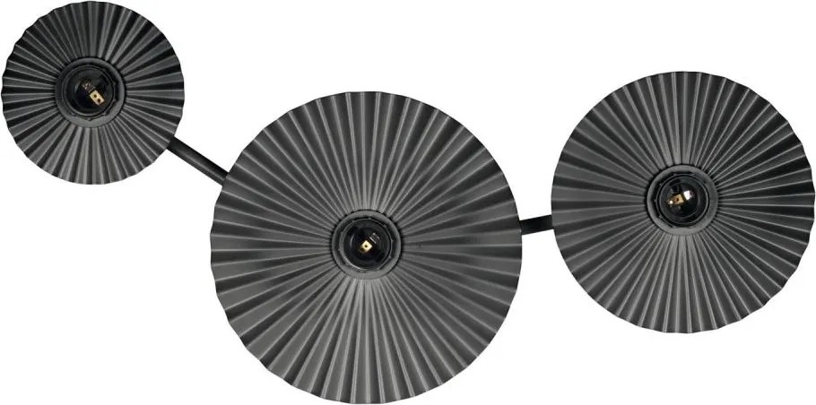 Osram - Aplica de perete PLISSEE 3xE27/15W/230V antracit
