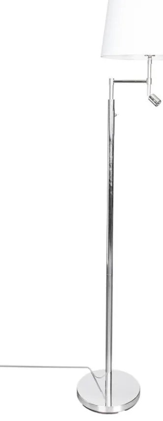 ByRydens 1988780-5000 Lampă de podea ORLANDO 1xE27/5W/230V+LED/3W alb/crom