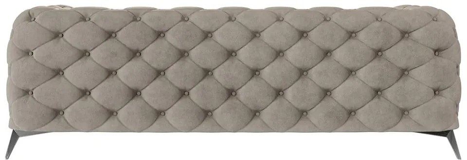 Canapea grej cu tapițerie din catifea 225 cm Chelsea – Ropez