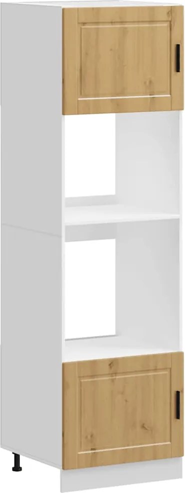 vidaXL Dulap pentru cuptor 2 buc Porto Stejar artizanal lemn prelucrat