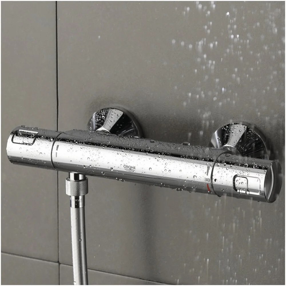 Baterie dus termostatata Grohe Precision Start crom lucios