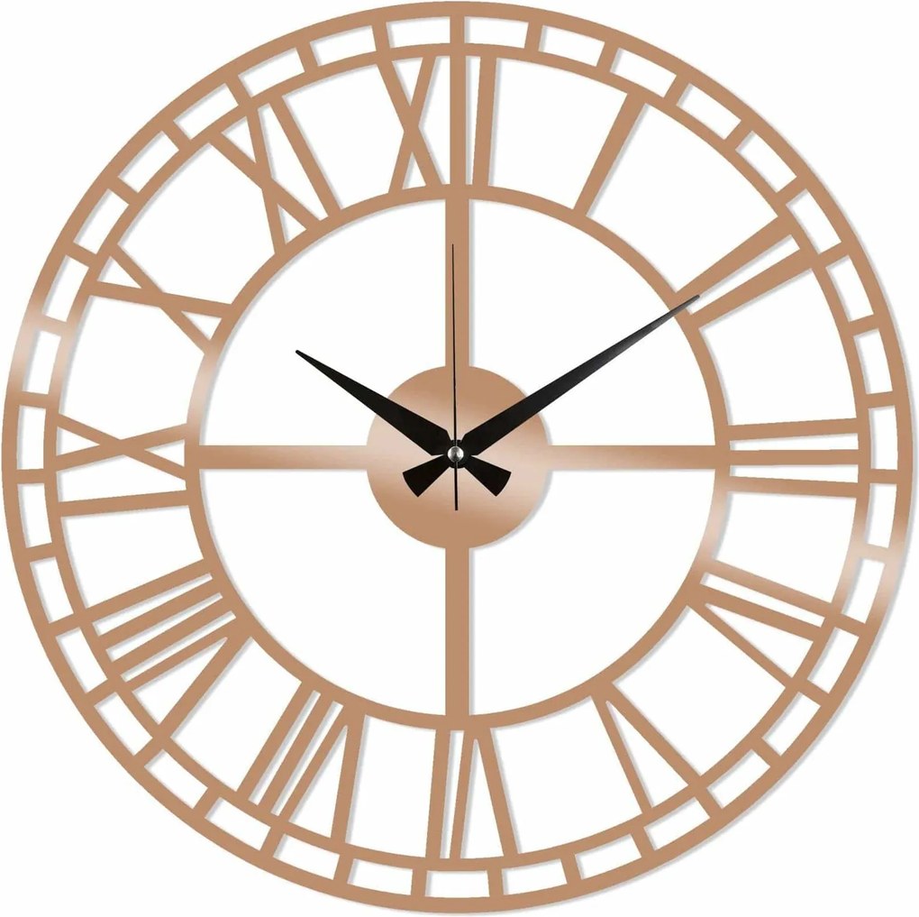 Ceas de perete 891TNL2134, auriu, metal, 48x48 cm