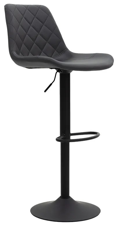 Scaun Bar Labro Piele Ecologica Gri Antracit